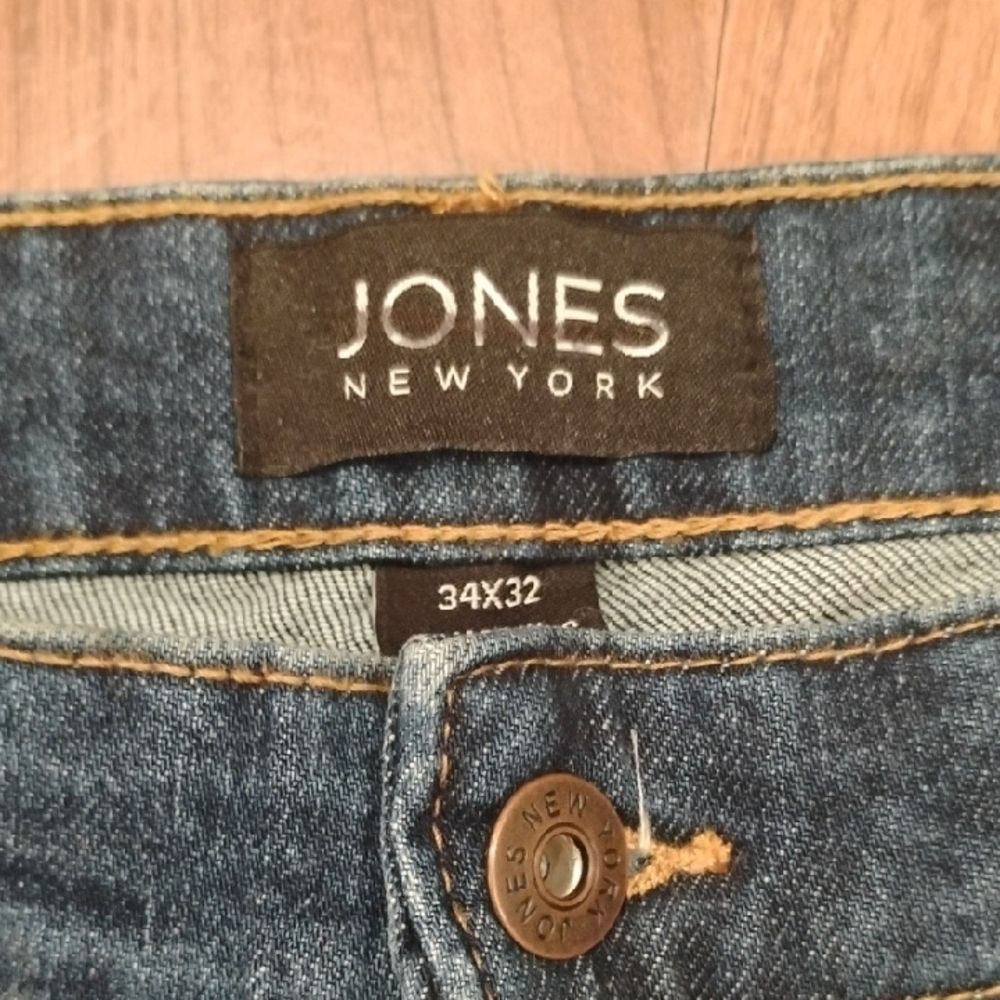 Jones New York Dark Blue Straight Jeans - Picture 2 of 5